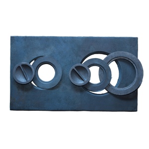 Плита П2-3 с двумя конфорками с частыми ребрами (ПР: 710 х 410 х 25 мм) 25,0 кг РУССКАЯ ПЕЧЬ