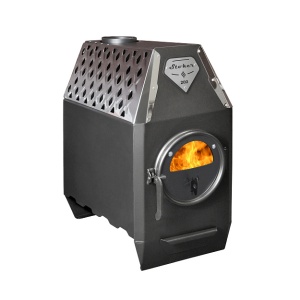 Печь отопительная STOKER TERMO 200С дверца со стеклом (200 м.куб)