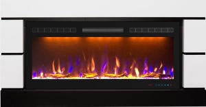Портал Modern белый с черным для электроочага Crystal 36 RF/Crystal 40 RF/Vision 42 (RoyalFlame)