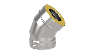 Сэндвич-колено 45 гр. d = 180/260 мм (Н+О) 0,8 ММ  (GS)