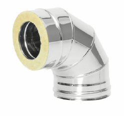 Сэндвич-колено 90 гр. d = 180/240 мм (Н+Н) ТИС (0,8 ММ) (430 СТАНДАРТ)