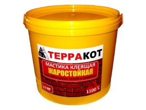 Мастика ТЕРРАКОТ жаростойкая  2.5 кг