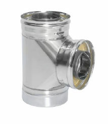 Сэндвич-тройник 90 гр. d = 130/230 мм (Н+Н) ТИС (0,8 ММ) (304 ПРЕМИУМ)