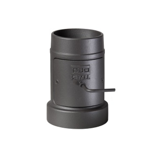 Труба стартовая чугунная d = 136 - 115 мм L = 228 мм с РЕВИЗИЕЙ и ШИБЕРОМ для печей АТМОСФЕРА