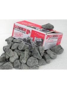 Камень ГАББРО-ДИАБАЗ (для бань и саун) обвалованный 20 кг