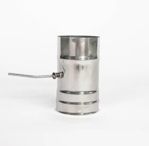 Шибер (заслонка) поворотный d = 180 мм (0,8 ММ)  (GS)