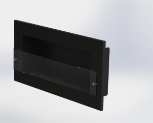 Биокамин  WINDOW II GLASS blac АРОМА встраиваемый, настенный