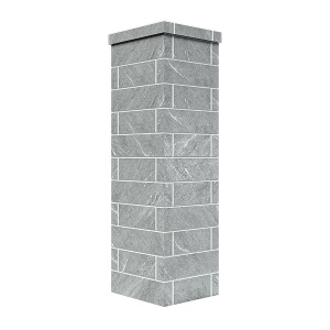 Облицовка на трубу для печей GFS ЗК 18  КЛАССИКА/ПРЕЗИДЕНТ КИРПИЧ ТАЛЬКОХЛОРИТ  (3 яруса) под шибер