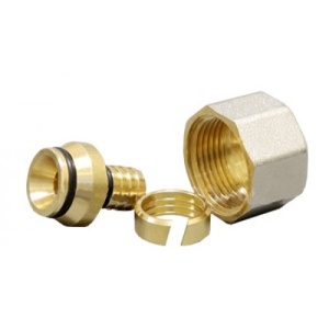 Евроконус для труб PEX, PERT 16 мм (2,0 мм) для соединения с коллектором