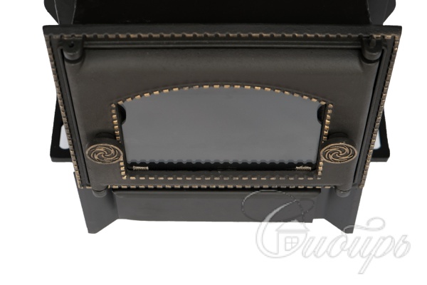 Печь-каменка СИБИРЬ-40 дверца со стеклом без выносного топливного канала