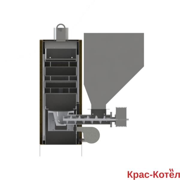 Котел VULKAN UNI 37 кВт автоматический (уголь, пеллеты) бункер 290 л универсальный